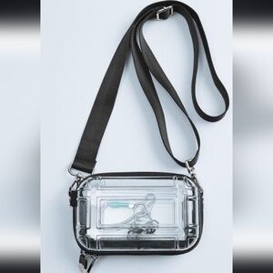 3 For $25🚨Clear Hardcase Wristlet/Crossbody NWOT